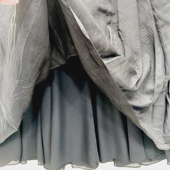 Skirt Maxi Nah Chiffon Goth Witchy Fairygoth Dark Soft Grunge Mob Wife Size PS - Picture 8 of 11